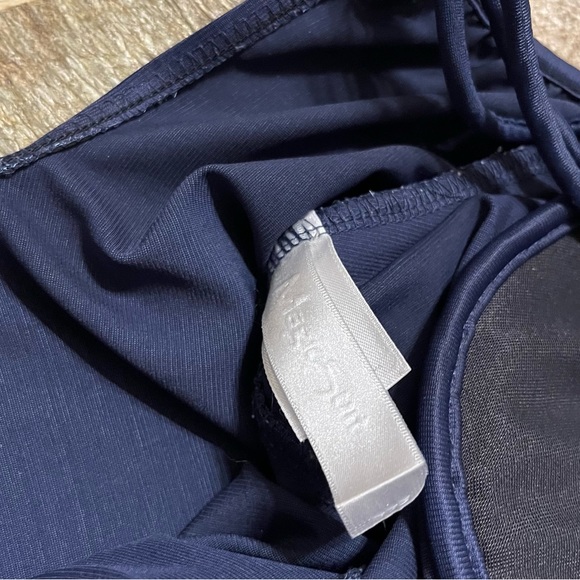 MagicSuit Navy Blue Ruched One Piece Bathing Swimsuit Women’s Size 12 - Picture 4 of 14